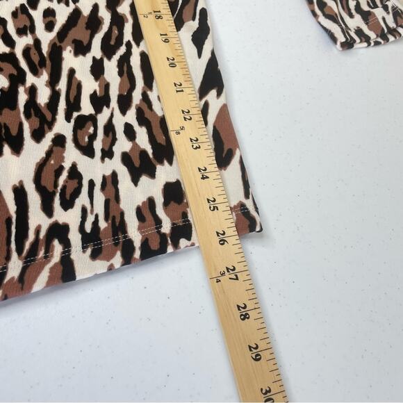 CHICO'S TRAVELERS CLASSIC Animal Sierra Dress Top  Size 2(L) - Picture 15 of 16